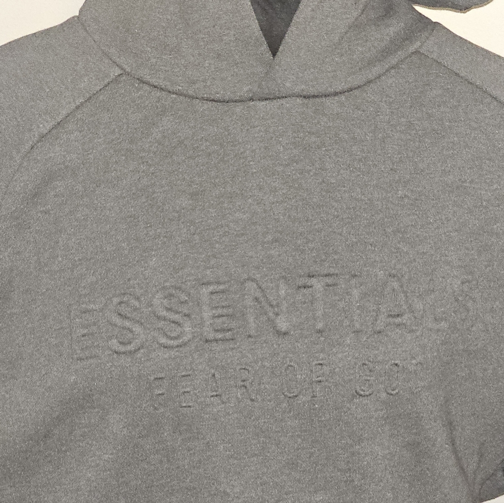 Fear of God Womens Embossed 90s Ragland,"Essentials" Hoodie, NWT